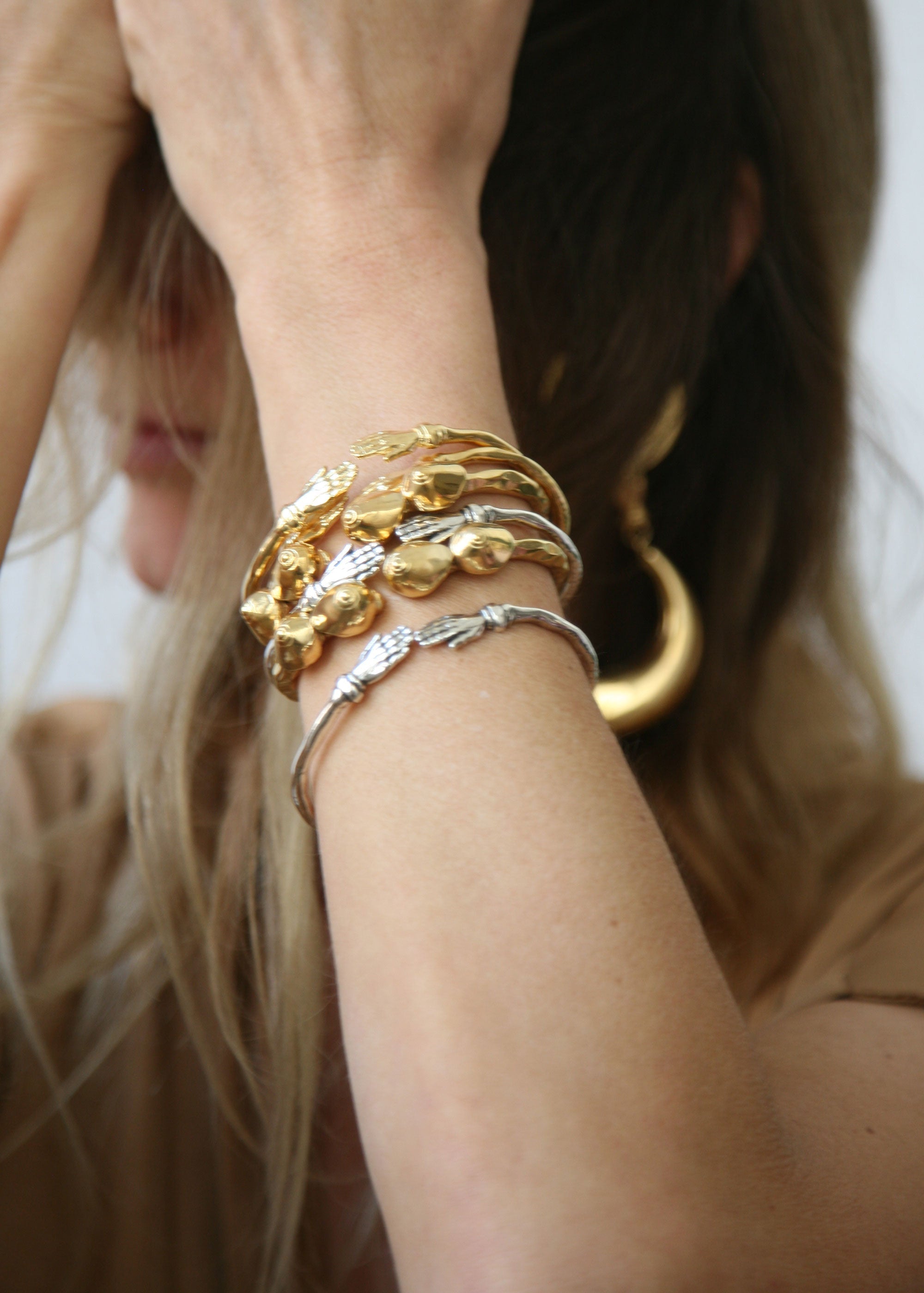 Mini Hands Bracelet - Silver