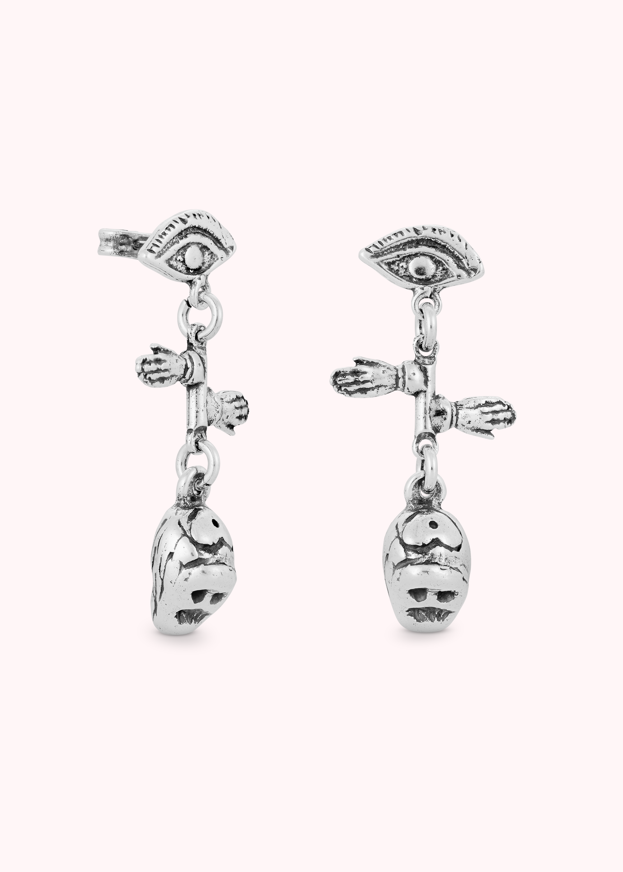 Skull Mini Earrings - Silver