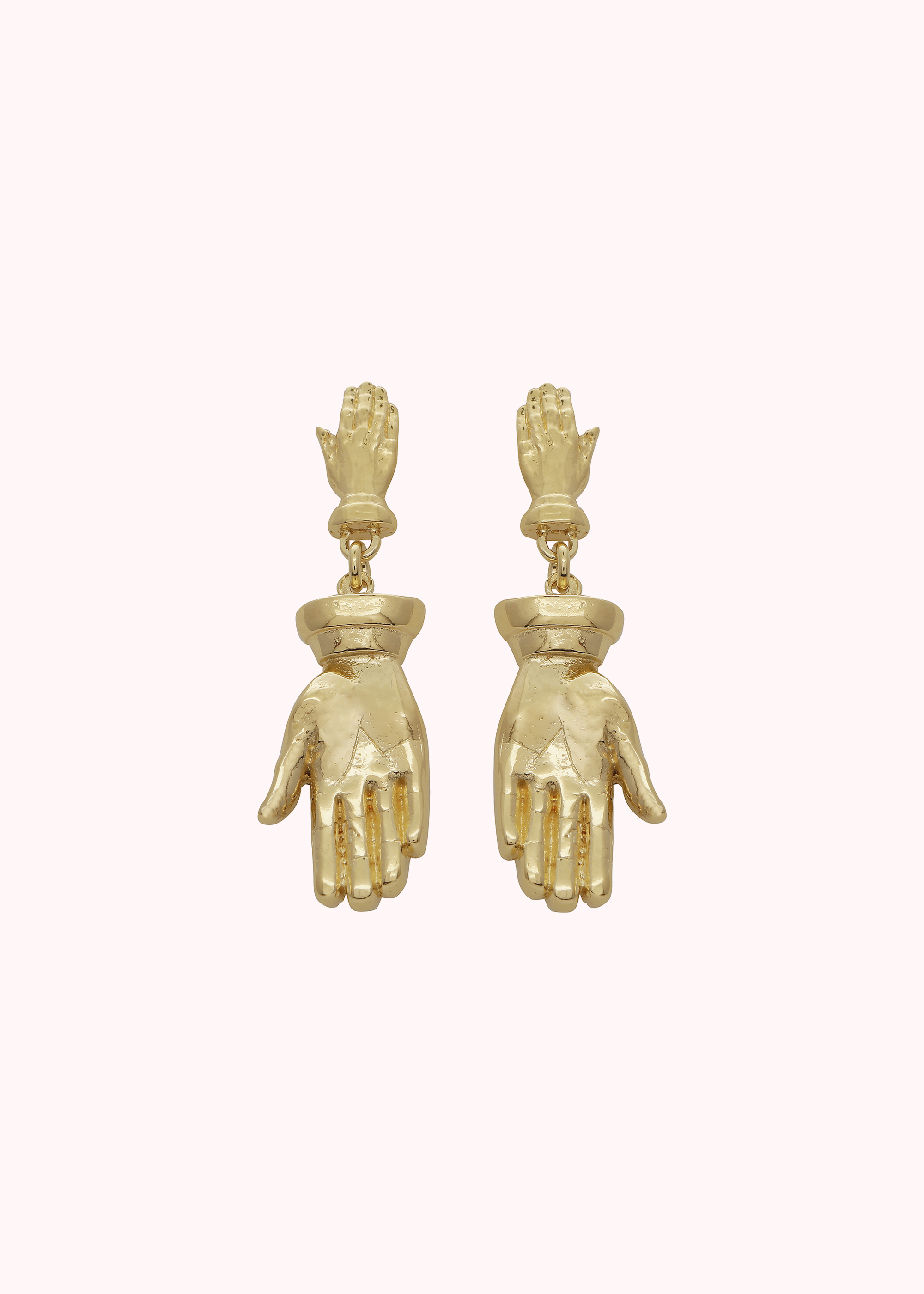 Double Hand Earrings